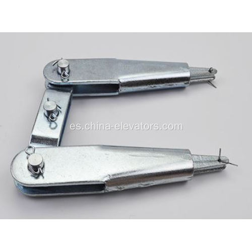 Fijación de cuerda para regulador de exceso de velocidad de ascensor